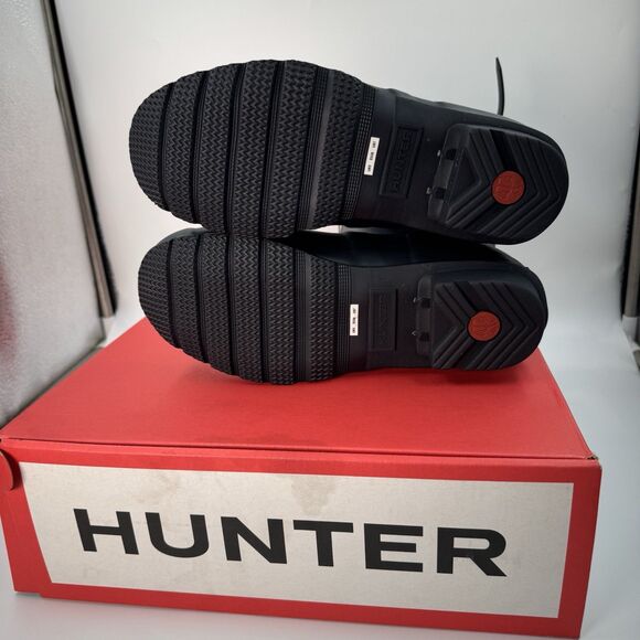 New Hunter Women's Navy (NVY)Blue Original Short Back Adjustable Rain Boots Sz 7 - Picture 6 of 13